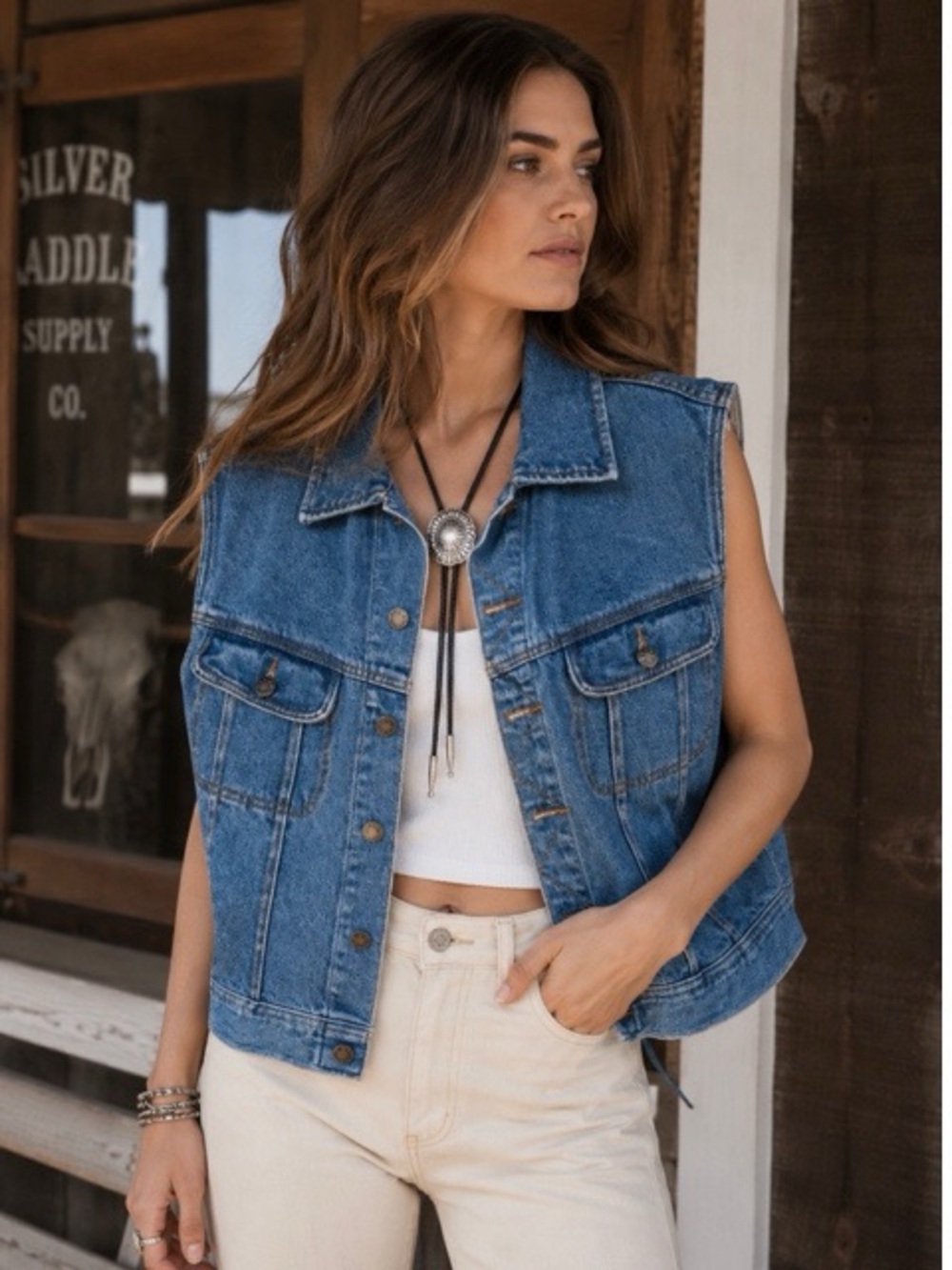 Real Clothes 90’s Oversize Denim Vest